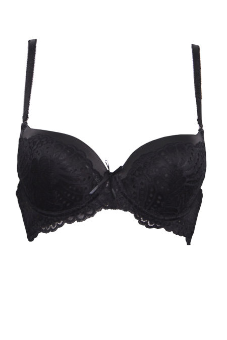 Svart push up-bh - TopLady