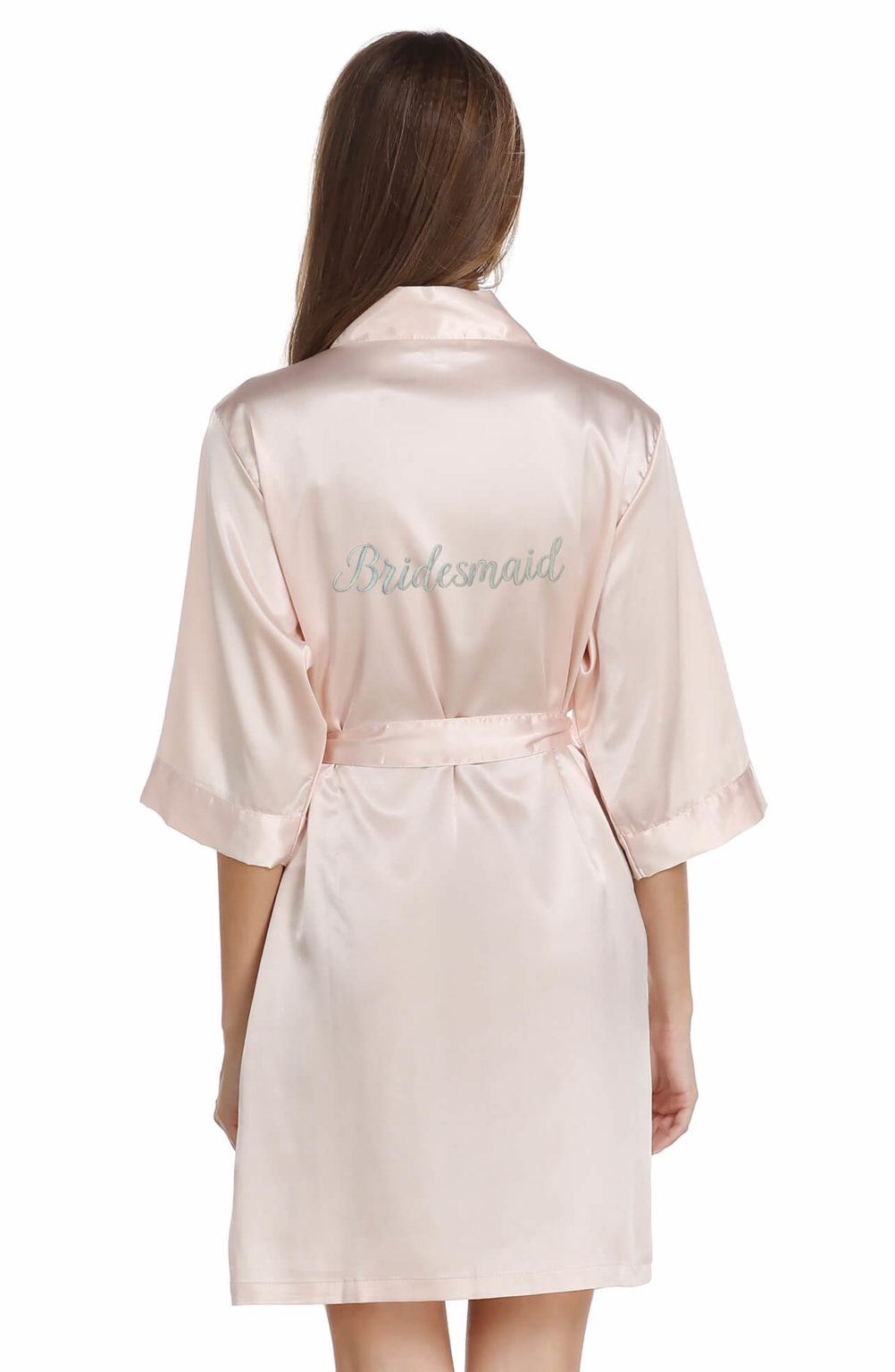 Morgonrock Silkeslen - Bridesmaid Print