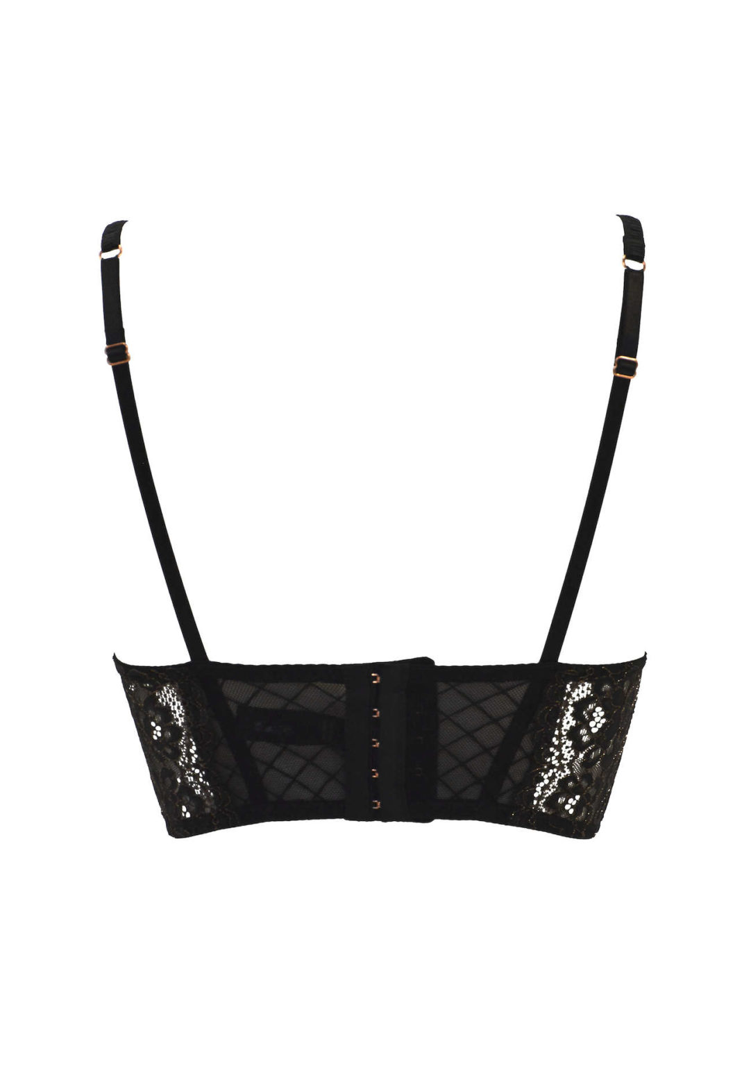 Svart bralette push up-bh