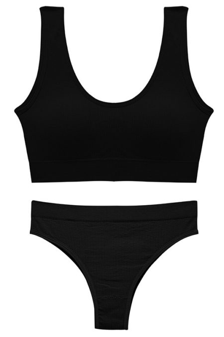 Formande Shapewear Set: Vadderad Bh-topp och Trosa - TopLady