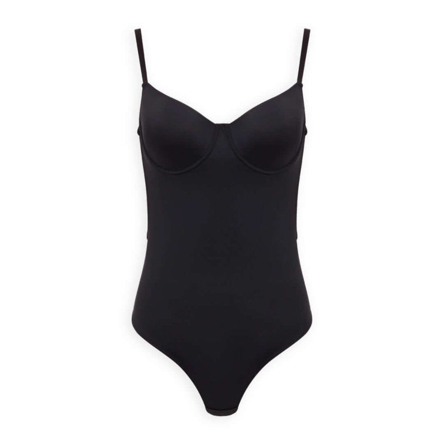 Bodysuit Shaper i glatt material - Djup rygg